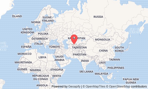 Carte du point de départ (41.75044, 63.16937)