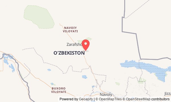 Carte du point de départ (41.37750, 64.58530)