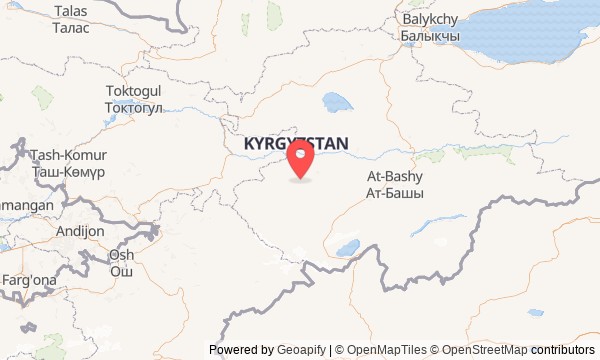 Carte du point de départ (41.20440, 74.76610)